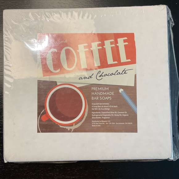 NIB Coffee And Chocolate Premium Handmade Soap Gift Set. Handmade. 4 Bars, 5-oz - Picture 5 of 6
